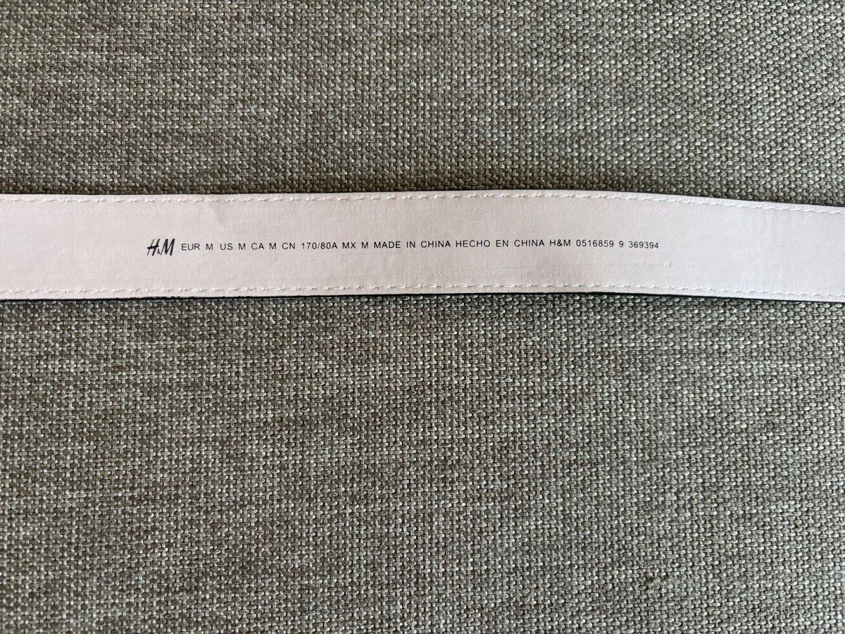 H&M Cinture: Schwarzer genarbter Ledergürtel H&M - 95cm – Nuovo (secondo la descrizione) da Thalwil venduto da Salome89CH 2