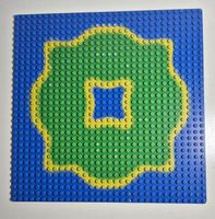 LEGO Grundplatten Set grau und blau 32x32 Noppen 3811pb02