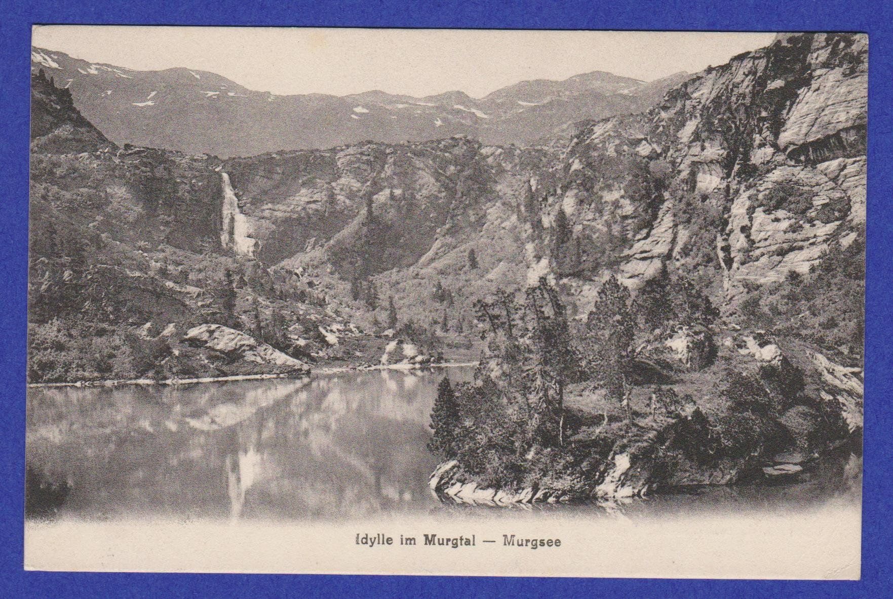 Cartoline postali: Murgtal - Murgsee  .  alte Ansichtskarte von 1911 – Usato da Vitznau venduto da Ropaku