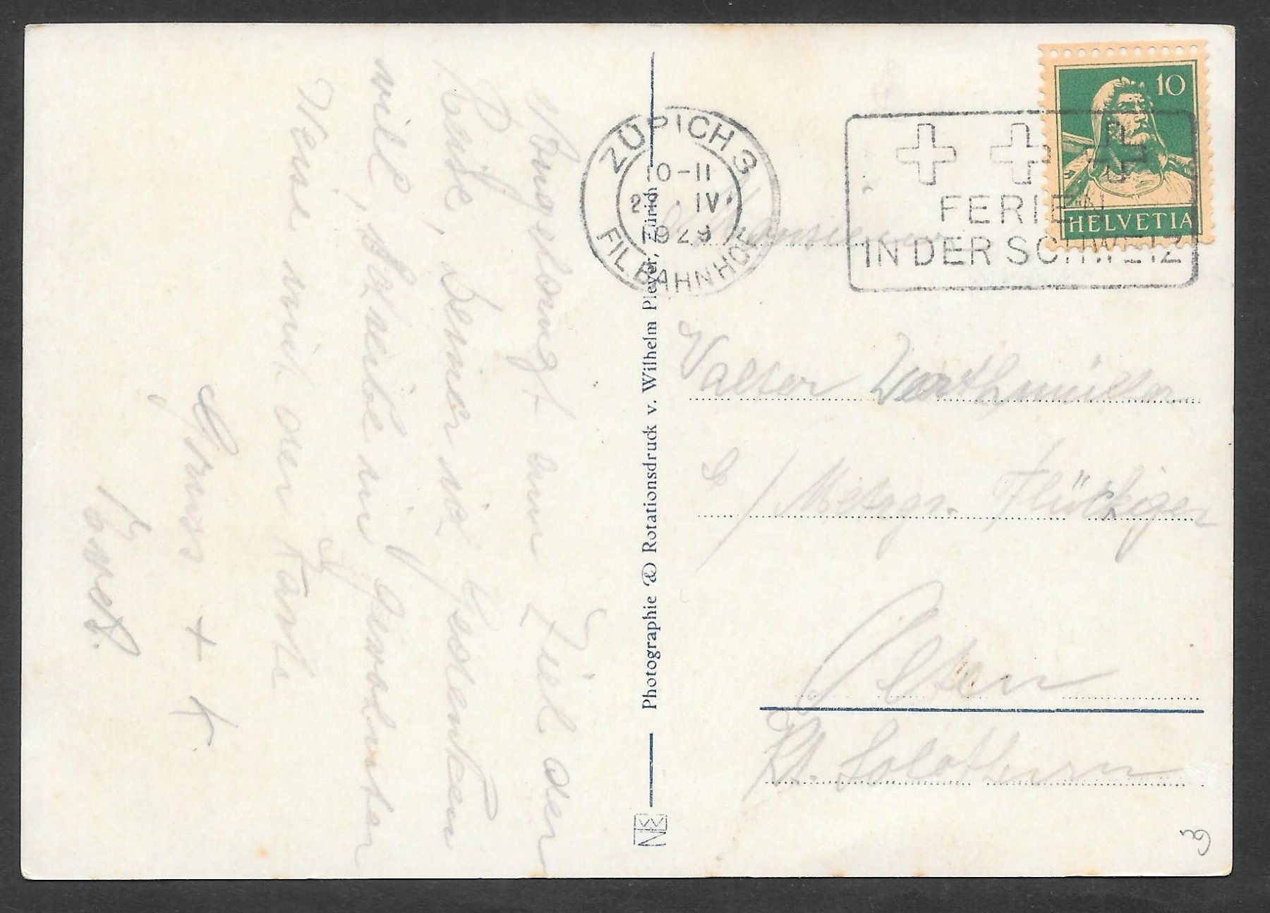 Cartoline postali: Zürich Bahnhofstrasse mit diversen Trams – Usato da Olten venduto da clotaldi 1