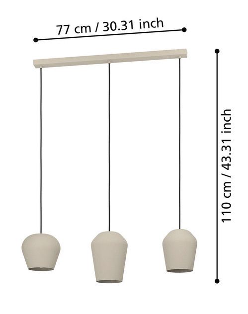 Lampadari & plafoniere: Hängelampe beige/stone – Nuovo (secondo la descrizione) da Niederurnen venduto da nati12345 1