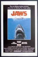 JAWS STEVEN SPIELBERG UNIVERSAL ORIGINAL MOVIE POSTER 2001