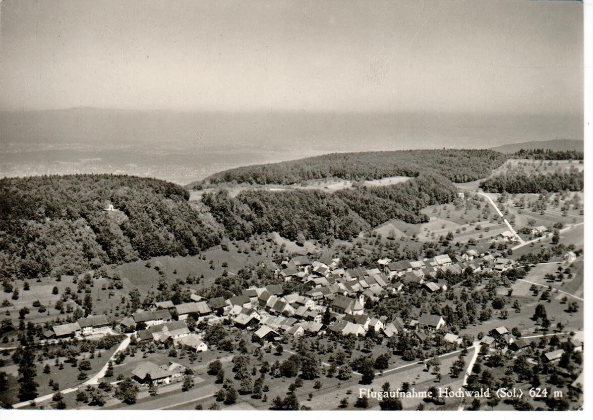 Cartoline postali: Flugaufnahme Hochwald SO – Usato da Wolhusen venduto da Curver9