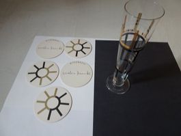 Bierglas RITZENHOFF - Makio Hasuike mit 5 Bierdeckel