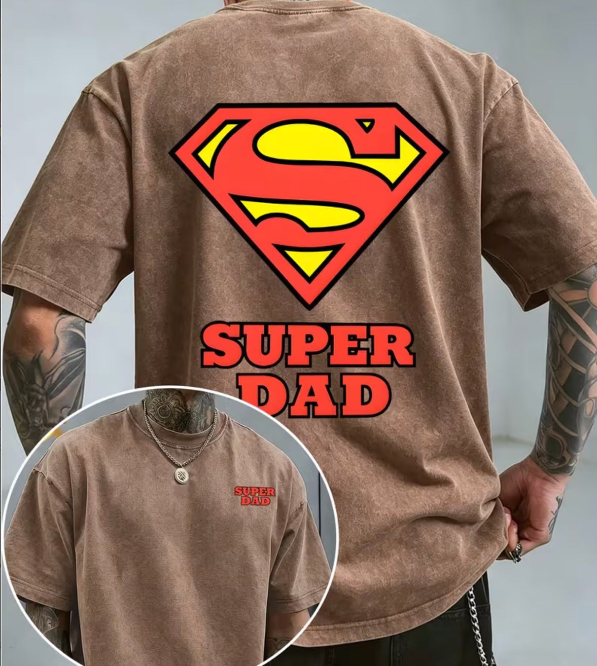 T-shirts: Super Dad T-Shirt – D'occasion à Reinach BL par Deinfashion 5
