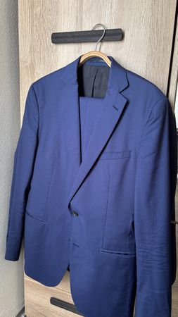 Hugo Boss Herrenanzug Premium Guabello Super 130 Wolle Gr 48