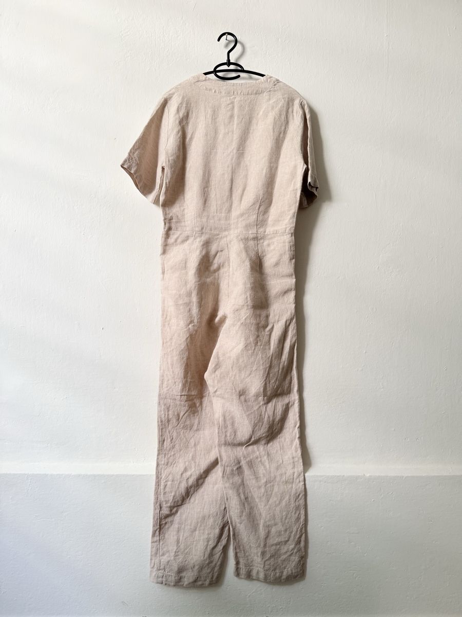 Tute: Knowledge Cotton Apparel Overall Leinen beige S GOTS – Usato da Basel venduto da A-Z-B 2