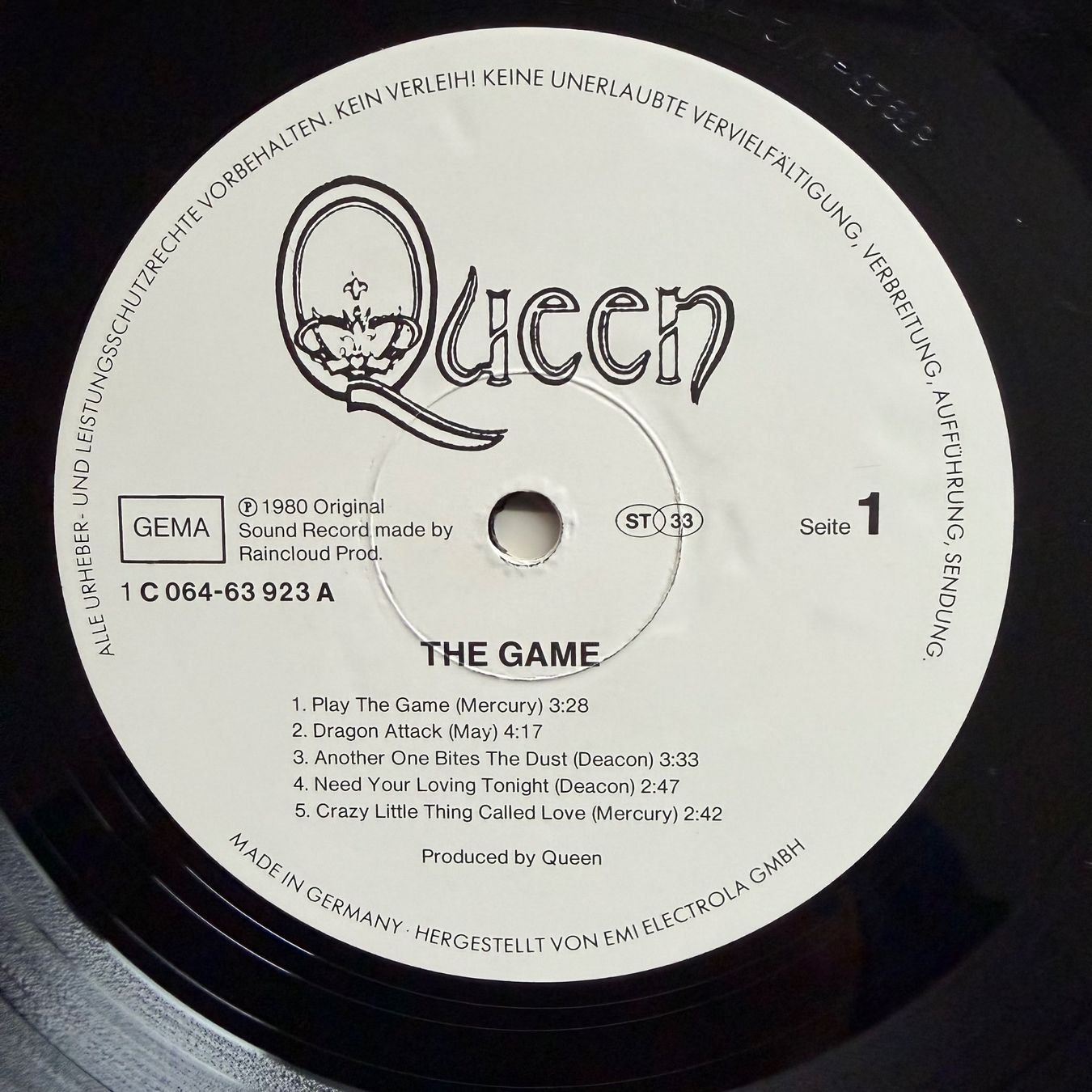Dischi in vinile: Queen - The Game / 1. D-Press. 1980 – Usato da Gais venduto da soundcave57 1