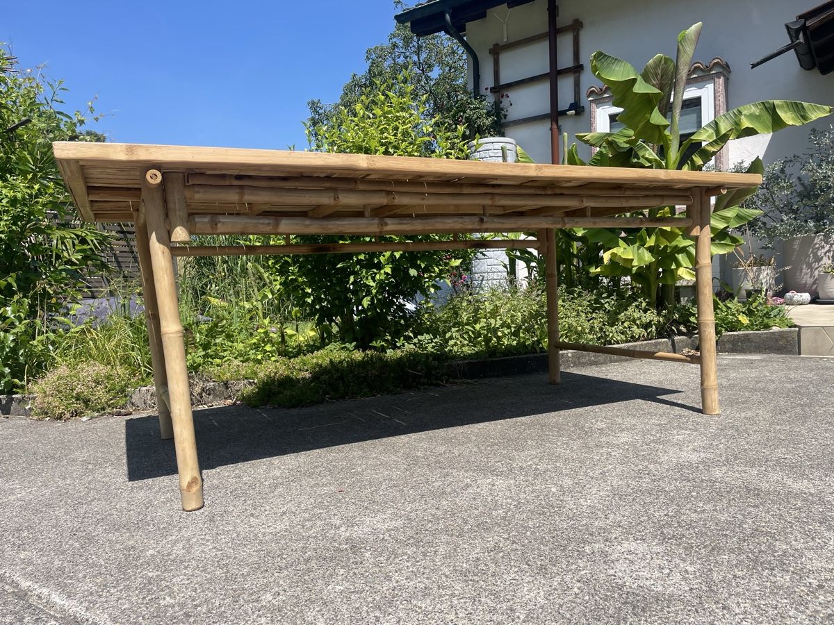 Bloomingville Tavoli: Bambus Gartentisch 200x100x74cm – Nuovo (secondo la descrizione) da Niederglatt ZH venduto da Nes 4