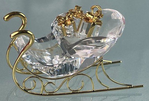 Swarovski Tutte le decorazioni: Swarovski Schlitten Gold – Nuovo e nell'imballaggio originale da Chur venduto da elifornico 4