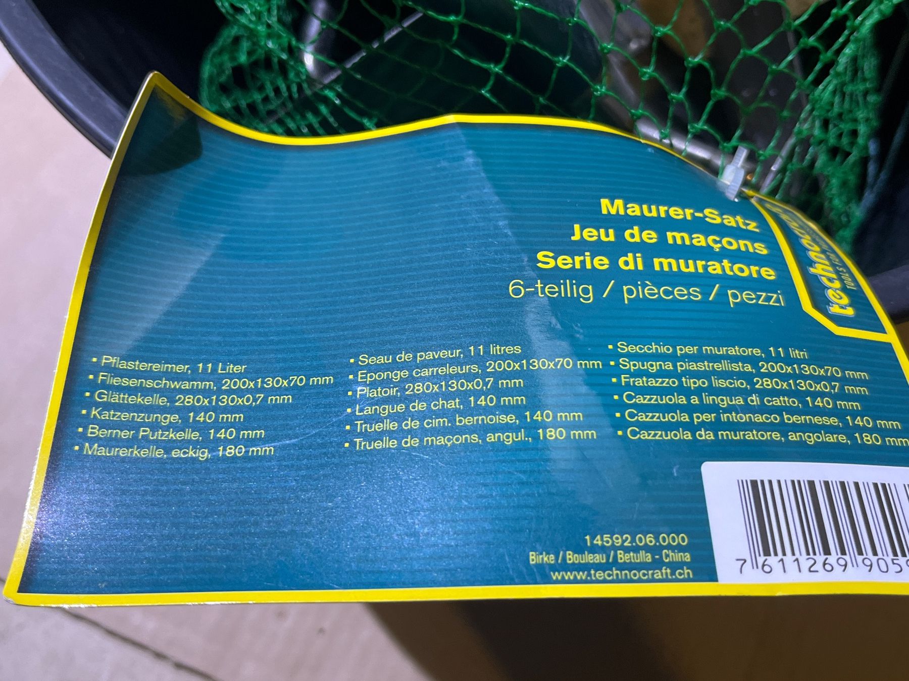 Technocraft Tutti gli attrezzi: Technocraft Maurer-Satz, 6-teilig, neu – Nuovo e nell'imballaggio originale da Tann venduto da Mad_less 1