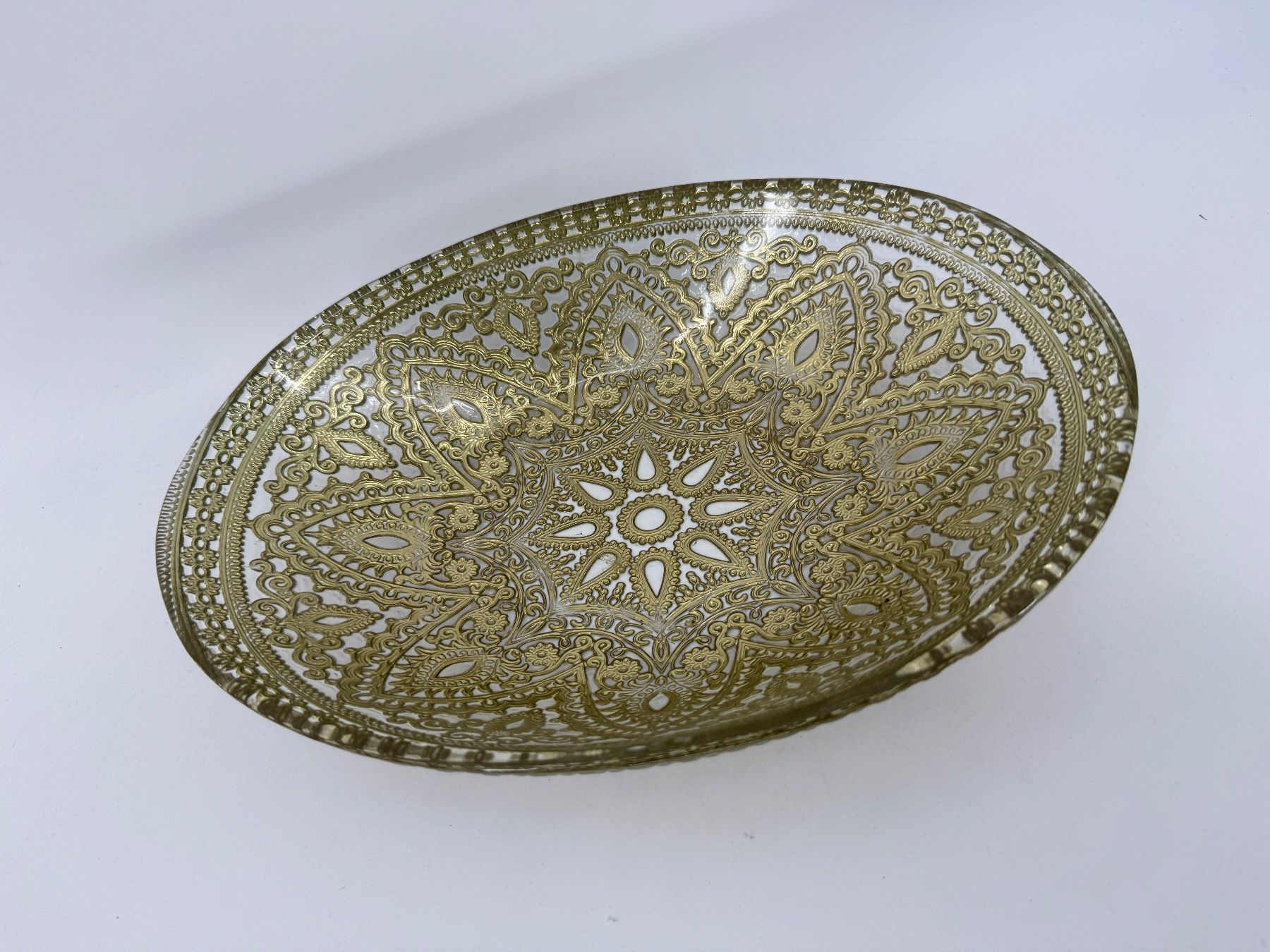 Ciotole: Goldene Glasschale/ Deko-Schale – Usato da Auenstein venduto da moin. 1