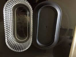 Buttergeschirr Oberteil aus Glas