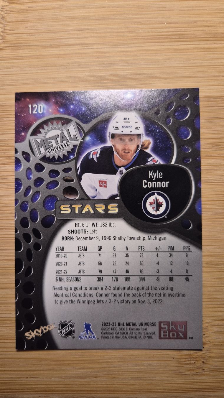NHL Carte collezionabili: NHL Winnipeg Jets Kyle Connor – Usato da Bellach venduto da paedu-1980 1
