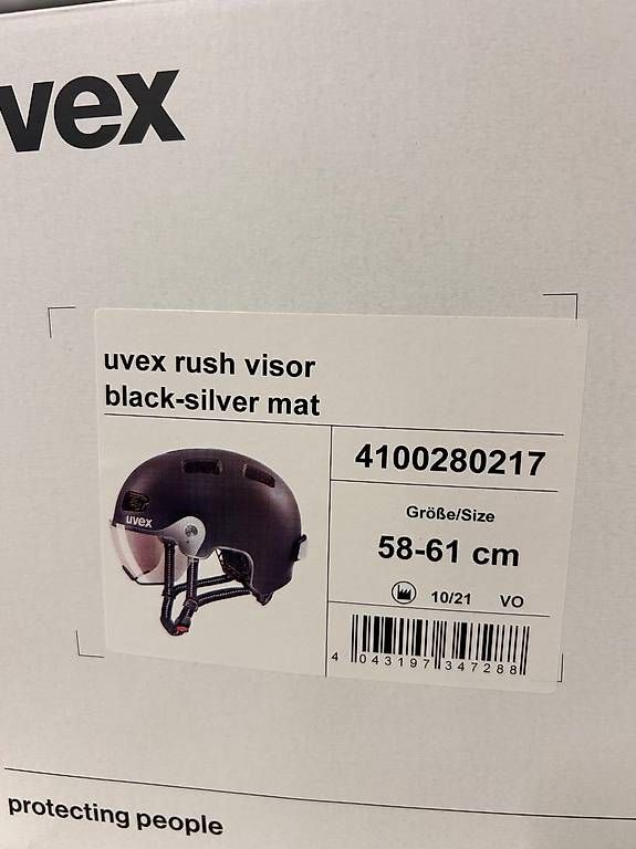 Libri: UVEX RUSH VISOR Black Silver Helm – Usato da Sursee venduto da pil_xg2h 3
