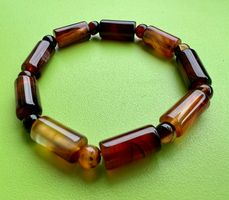 Marbel - Marmor ArmBanD… 8 mm Breit - 20cm Länge elastisch N