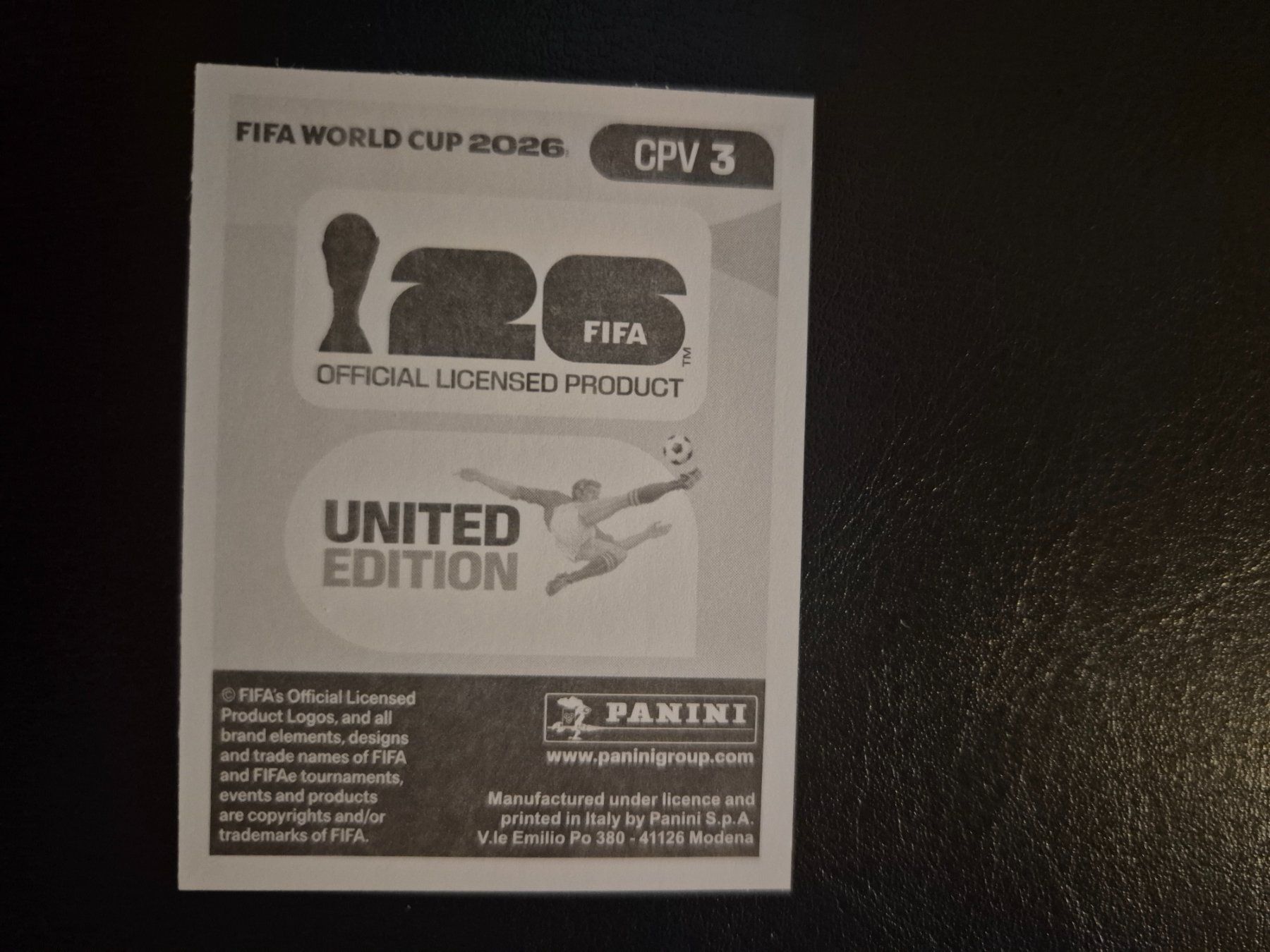 Panini Carte collezionabili: Panini WM 26 CPV 3 – Nuovo (secondo la descrizione) da Rorschacherberg venduto da AJ3108 1