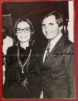 Nana Mouskouri & Georgios Petsilas Autogramm Bild 17x23cm
