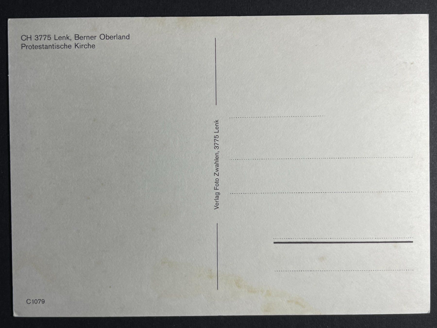 Cartes postales: Lenk - Protestantische Kirche – D'occasion à Steg VS par _vinci_ 1