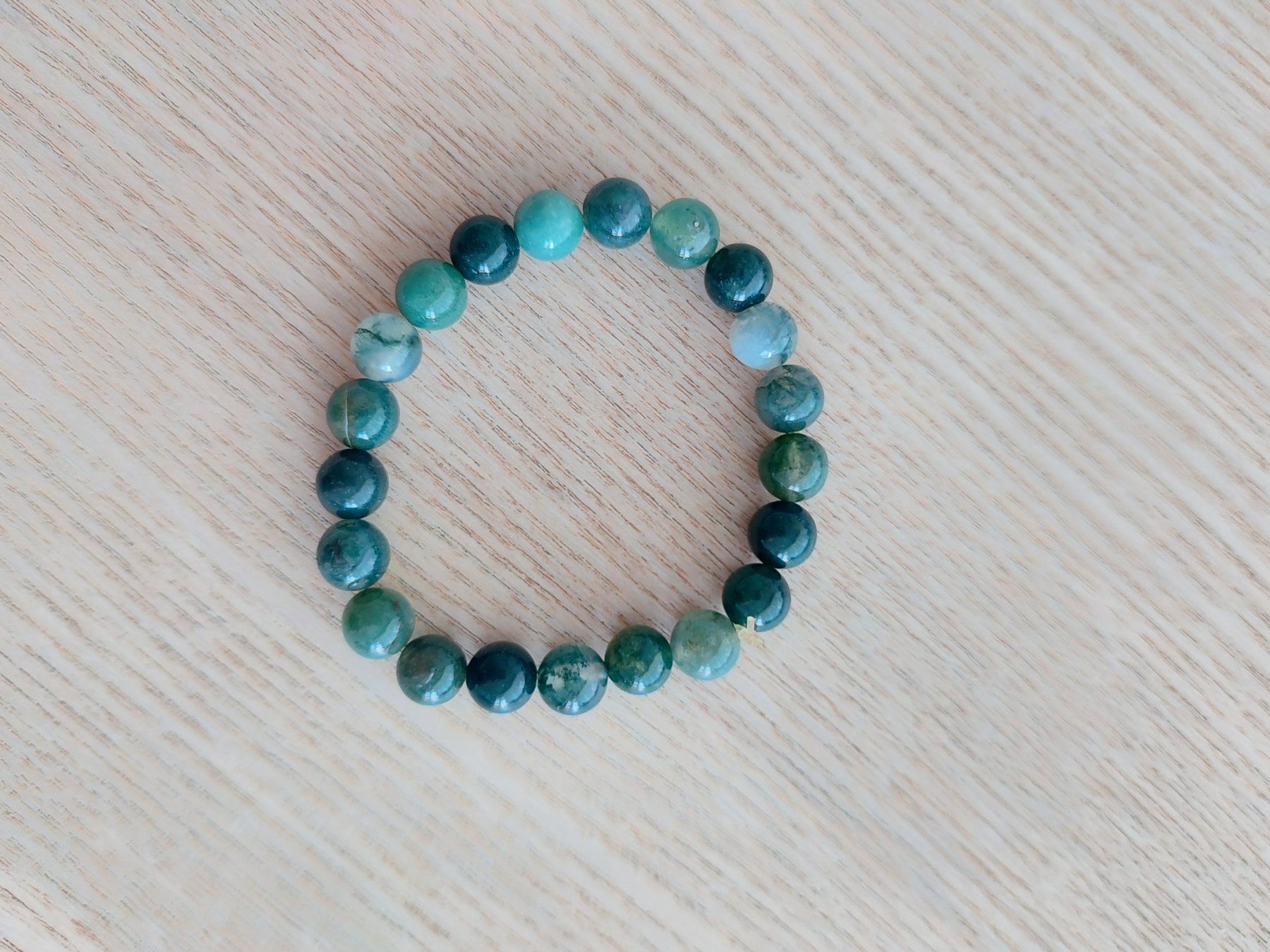 Bracelets: Moosachat Edelsteinarmband – D'occasion à Basel par eila_ila