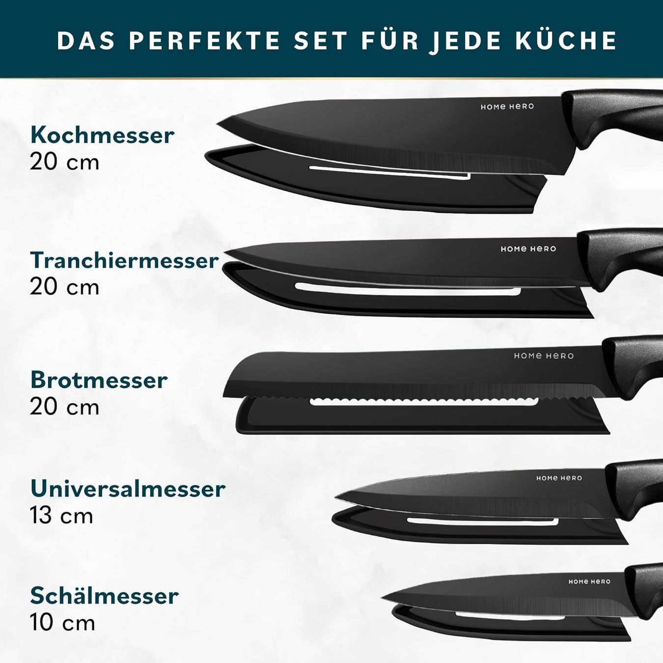 Couteaux: Küchenmesser Set 20-teilig mit Messerblock – Neuf avec emballage d'origine à Herisau par Senn24 3