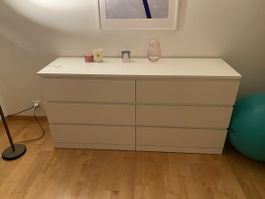 IKEA MALM Kommode weiss 6 Schubladen guter Zustand