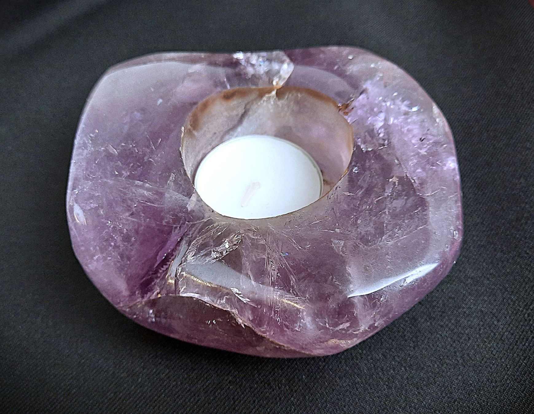 Pietre preziose: Amethyst, geschliffen Kerzenhalter – Usato da Beinwil am See venduto da Restwert_Beinwil 7