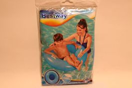 Schwimmring mit 2 Griffen, hellblau, 91cm