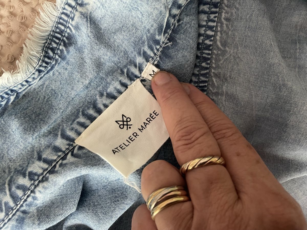 Tuniche: Atelier Marée Eliane Hemdbluse 100% Tencel Grösse M – Nuovo e nell'imballaggio originale da Hätzingen venduto da Limao 5