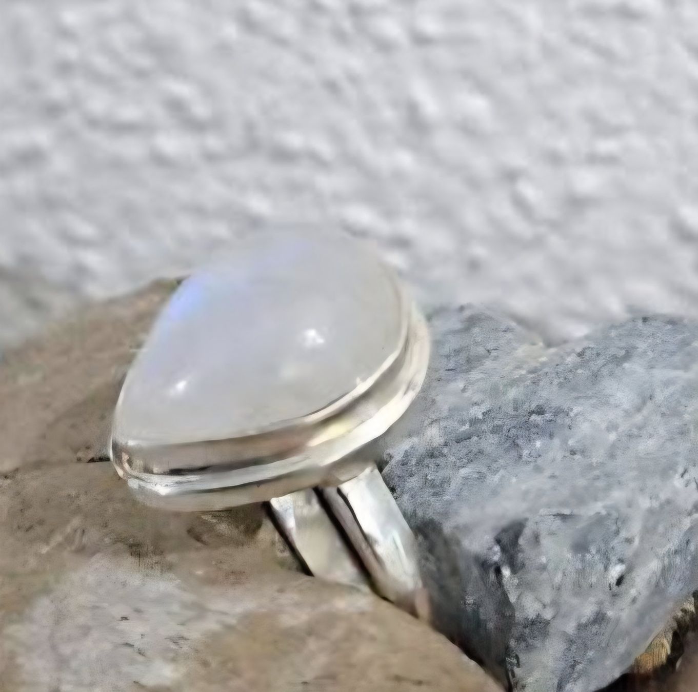 Ringe: neuer Silberring mit Mondstein Grösse 58 – Neu (gemäss Beschreibung) aus Kerns von Wichtel13 2