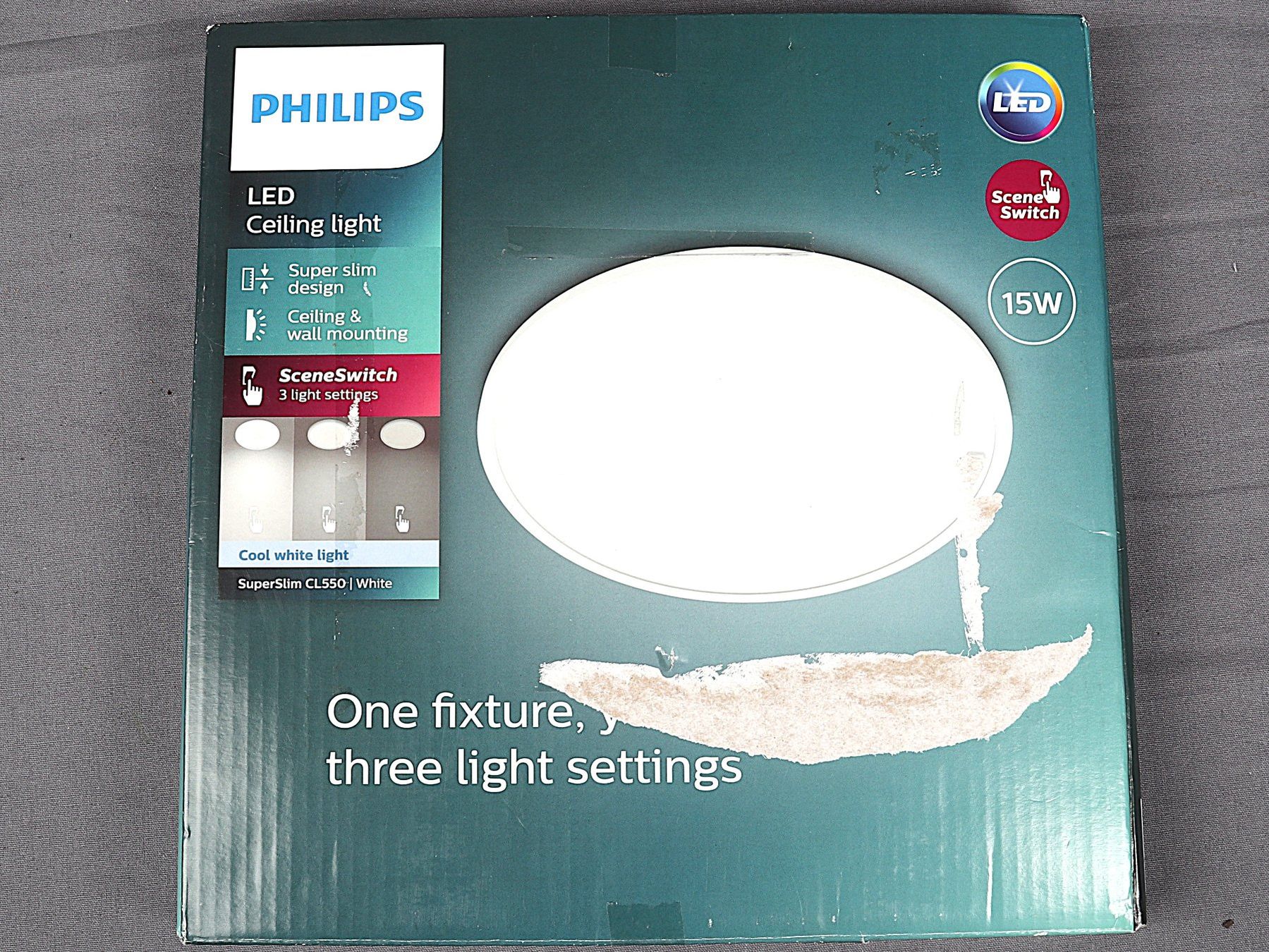 Philips Lampadari & plafoniere: PHILIPS LED Ceiling light SuperSlim CL550 – Nuovo (secondo la descrizione) da Steinen venduto da Restwert_Steinen 1