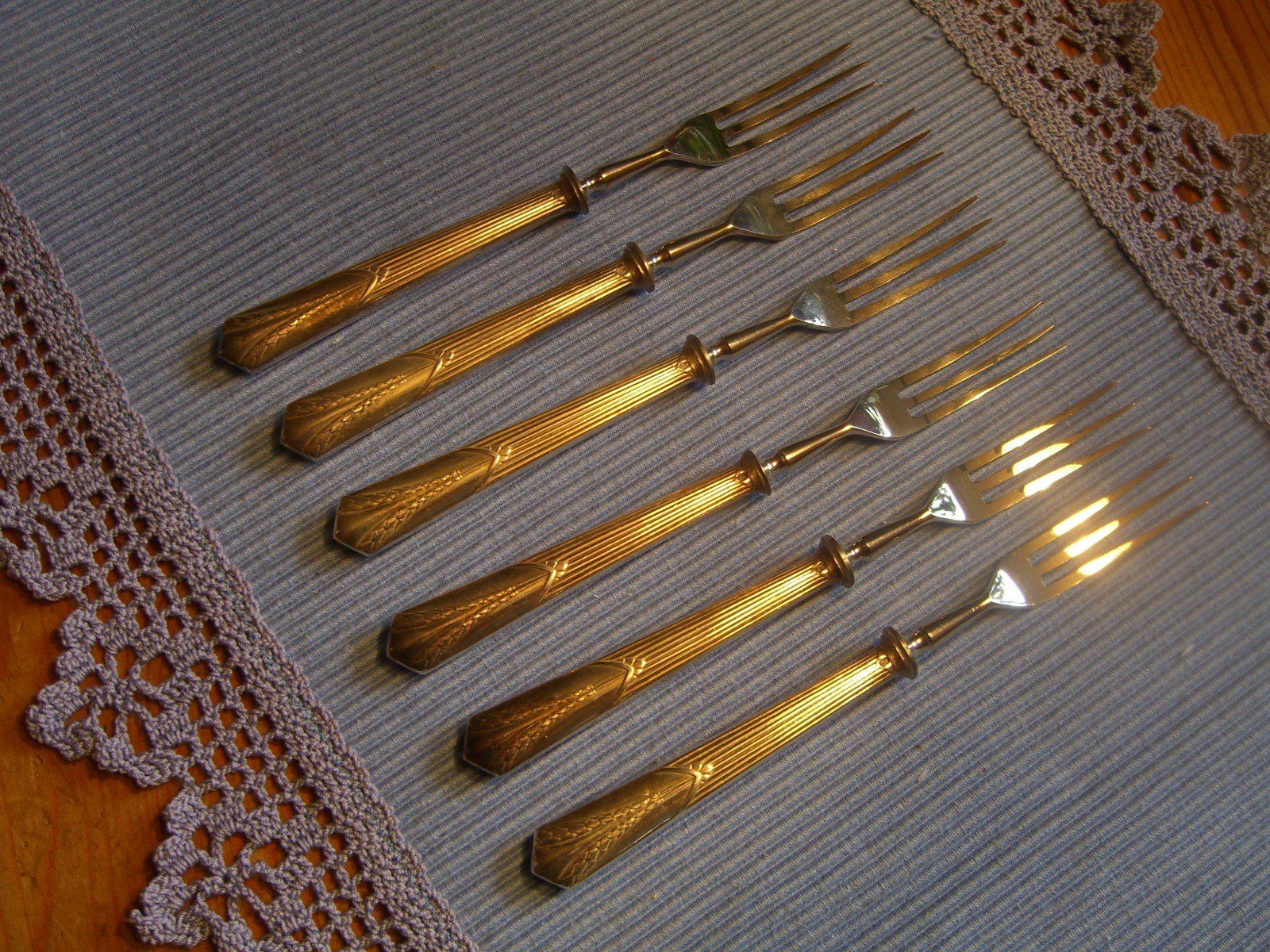 WMF Set di posate: WMF Silber-Besteck"Wien" (Fächermuster), 20 Teile versilbert – Usato da Winterthur venduto da Gaia 2