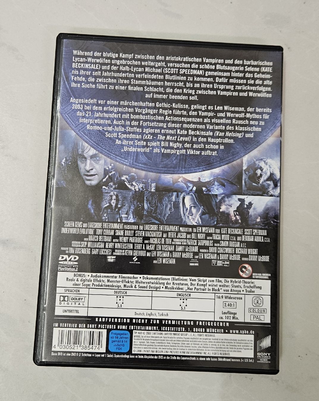 Tutti i DVDs: Underworld Evolution DVD - Kate Beckinsale Actionfilm – Usato da Regensdorf venduto da 8Collect 2