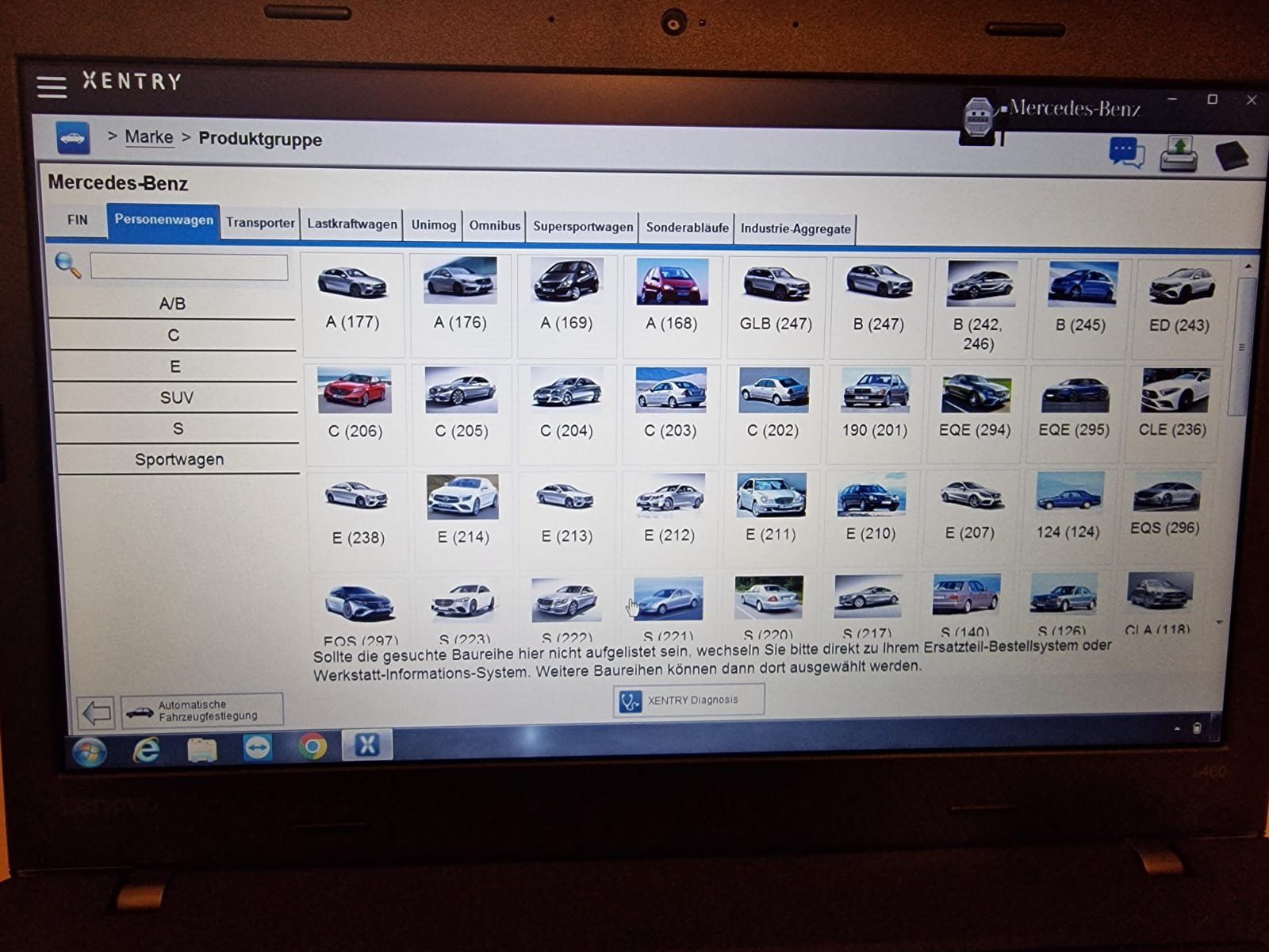 Tutti gli attrezzi: MB Star XENTRY Diagnose Computer Mercedes Benz Diagnostic – Usato da Chur venduto da _xtronix_ 5