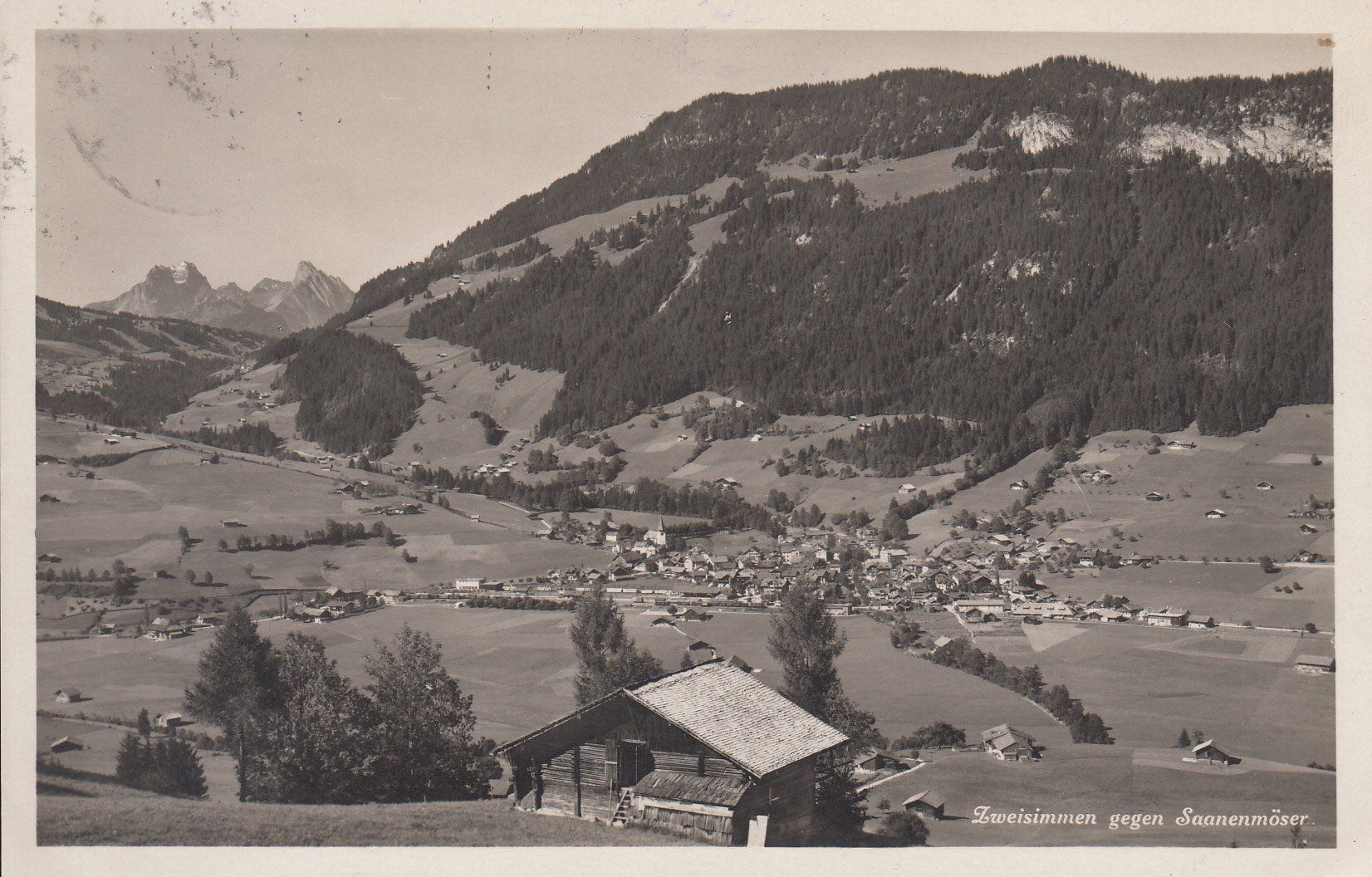 Ansichtskarten: Zweisimmen 1932, ST T.B.-Ferienlager – Gebraucht aus Bürglen TG von StampGraf