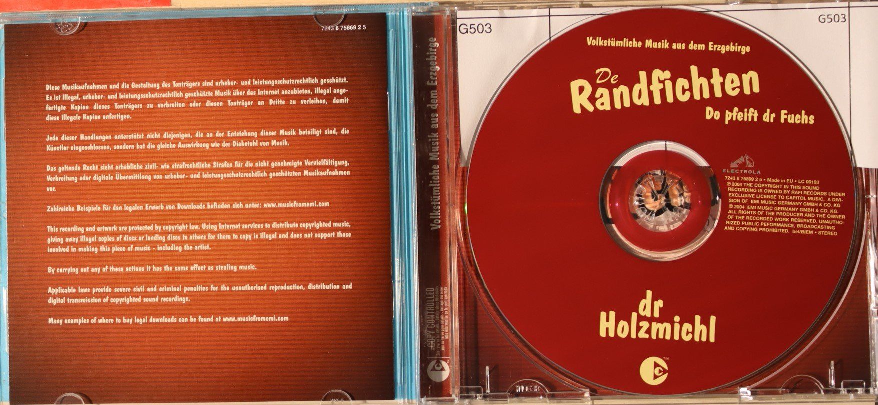 CDs: De Randfichten – Do Pfeift Dr Fuchs – Gebraucht aus Luzern von CONTENTI 1