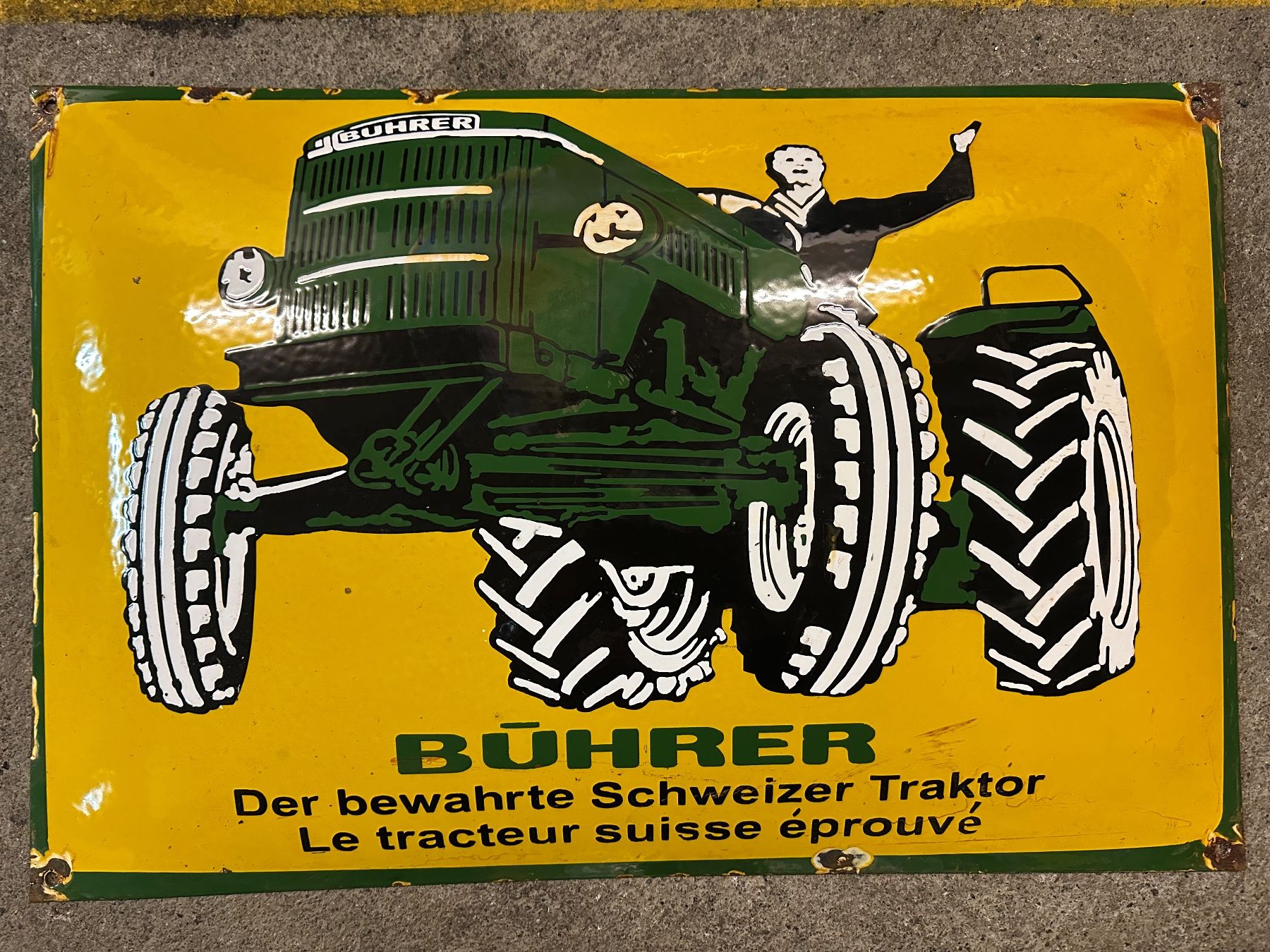 Insegne: Bührer Traktor diesel Schlepper – Usato da Reinach AG venduto da rares75
