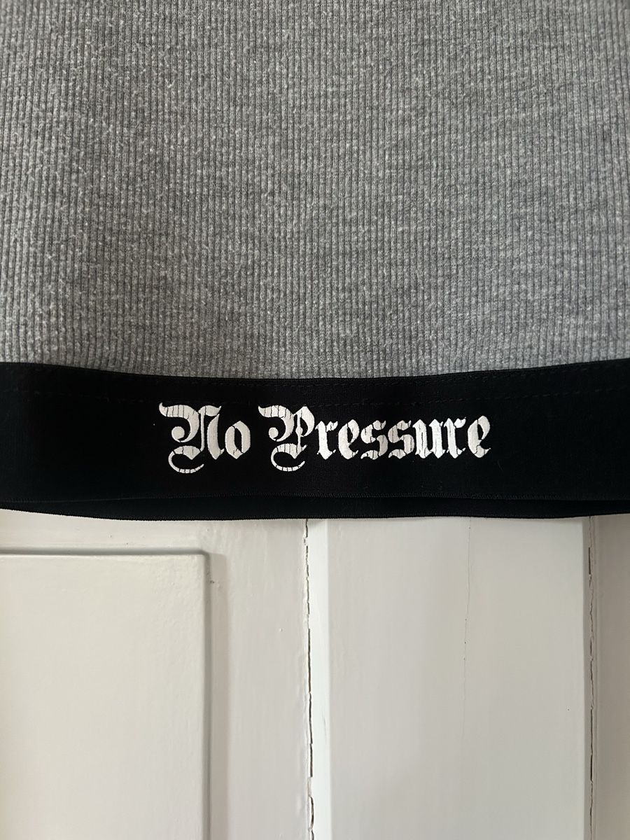 Tally Weijl T-shirt: Graues Langarmshirt "No Pressure" Gr. S  – Usato da Frauenfeld venduto da jae_vs6j 2