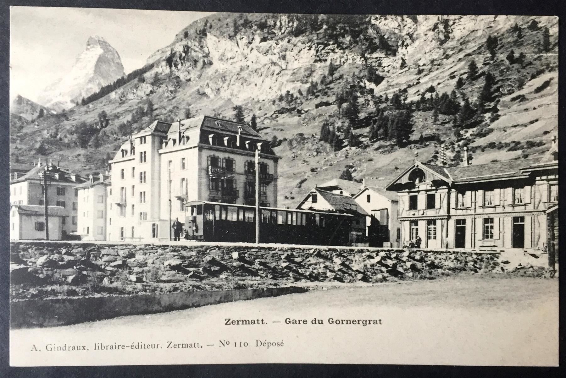 Cartoline postali: ZERMATT Gare du Gornergrat, Bahn – Nuovo (secondo la descrizione) da Jona venduto da philajona