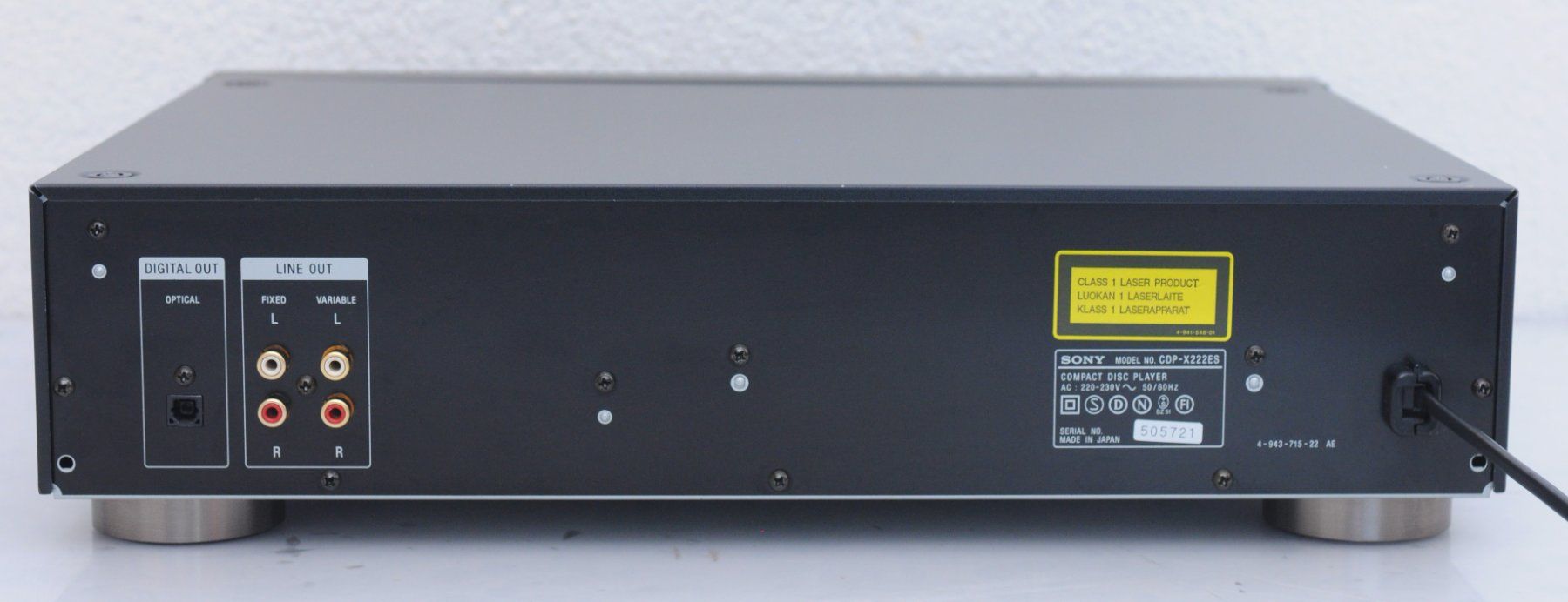Sony Sistemi audio & multimediali: Sony CDP-X222ES CD-Player – Usato da Oberglatt ZH venduto da Kumar2 3