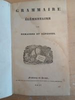 Grammaire Élémentaire 1857 - Fribourg 