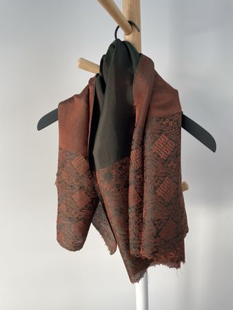 Seidenschal, Herbstfarben