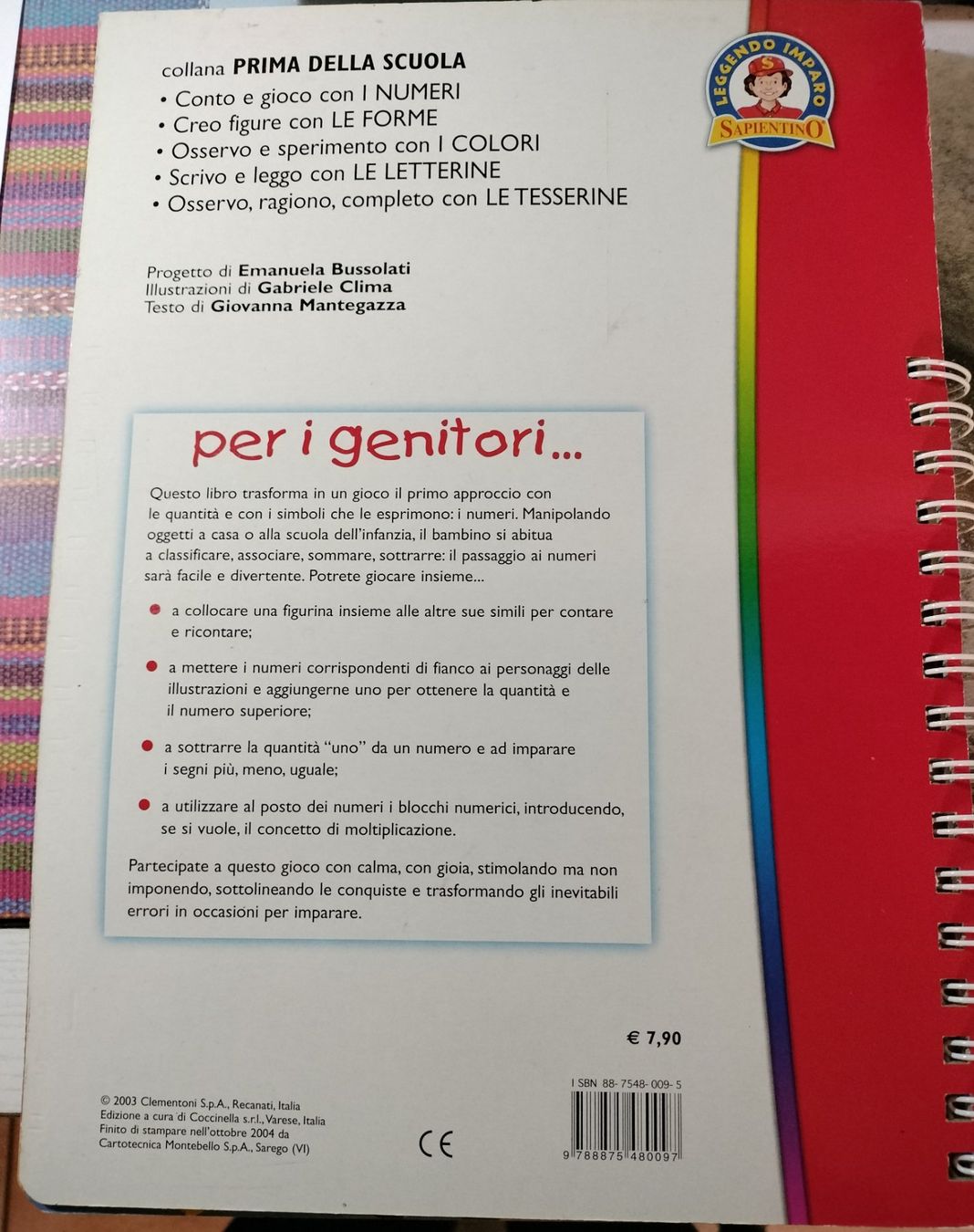 Libri: Sapientino Creo con le forme/conto e gioco con i numeri – Nuovo (secondo la descrizione) da Capolago venduto da sco_7ywt 2
