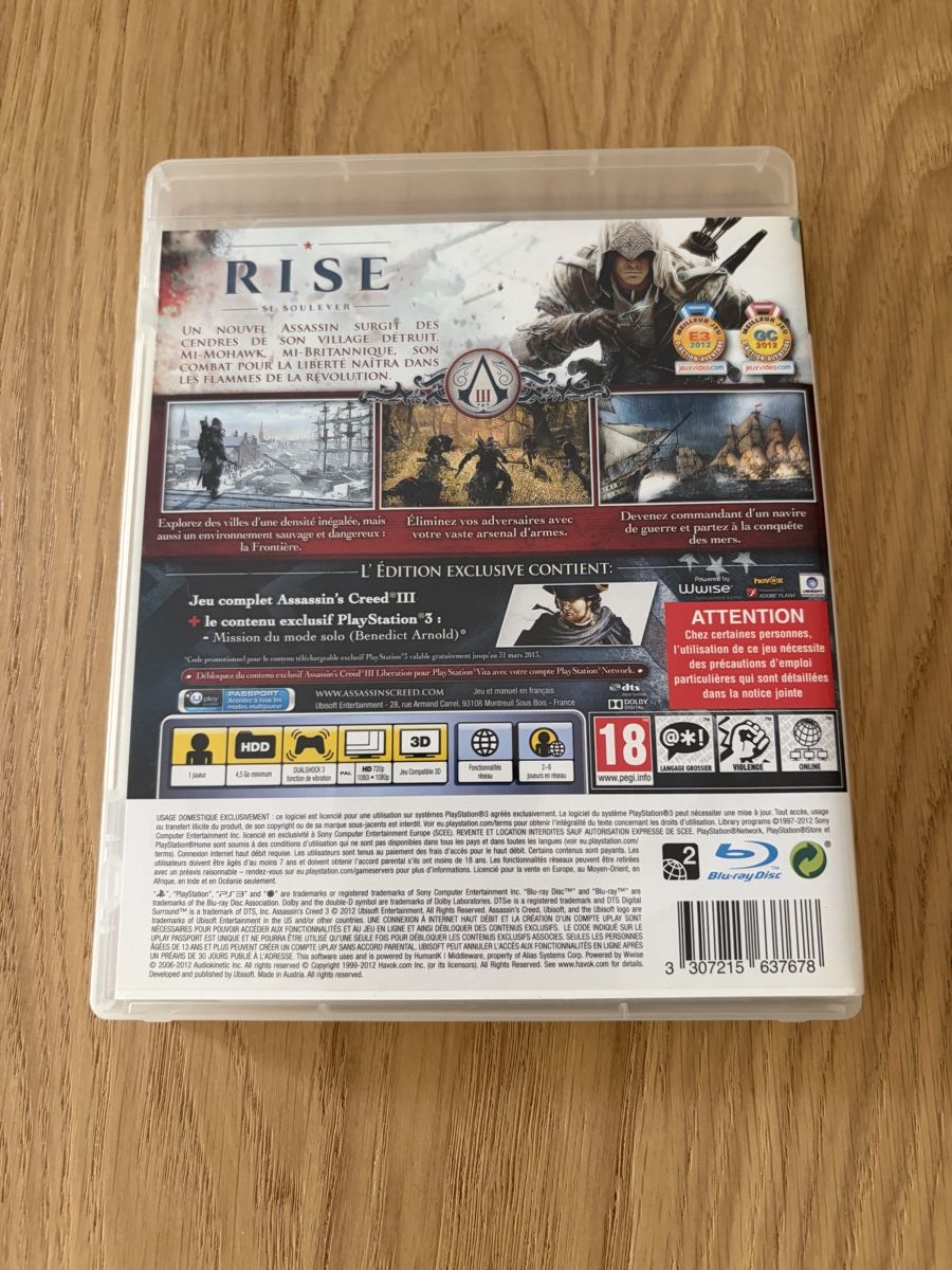 Sony Giochi: Assassin's Creed III - PlayStation 3 – Usato da Pully venduto da FunkyGames 1