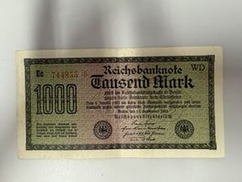 Banknote 1000 Mark 1922