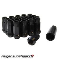 Radmuttern GT50 Schwarz M12X1.25 Stahl