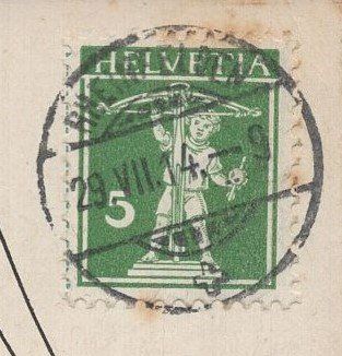 Cartoline postali: Rheinfelden  Soolbad  Hotel Schützen   1914 – Usato da Aarau venduto da kufi44 2