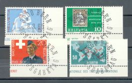 Hel 1965, SBK 428 - 431, Serie ET-Vollstempel mit Ecktabs