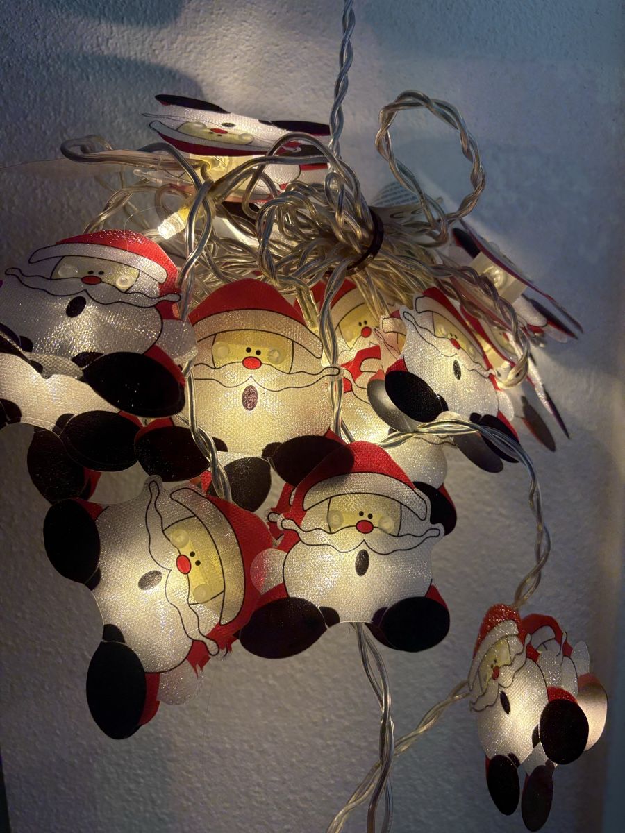 Ghirlande e barre luminose: Weihnachtsmann-Lichterkette – Usato da Ettiswil venduto da joe_69vb