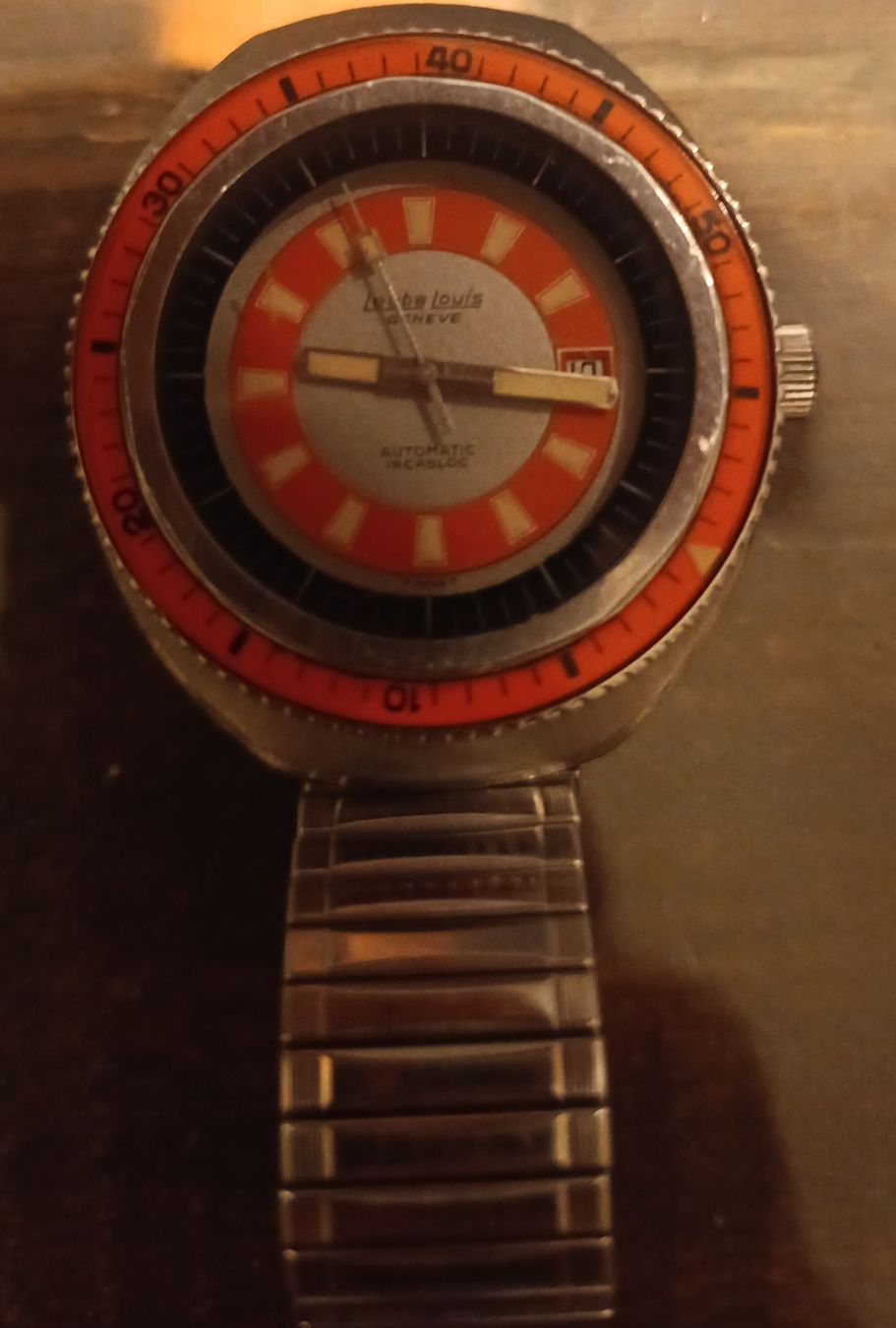 Montre De Plongée Vintage Rubens - Mécanique Manuelle, Cadran Noir, état Fonctionnel Mais Rayé
